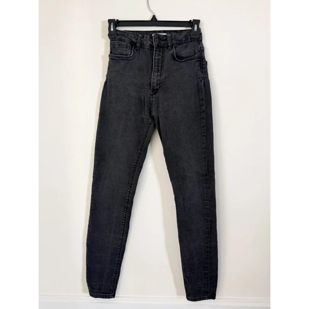 Zara Women’s Size 2 Premium Denim Collection Black High Rise Skinny Jeans